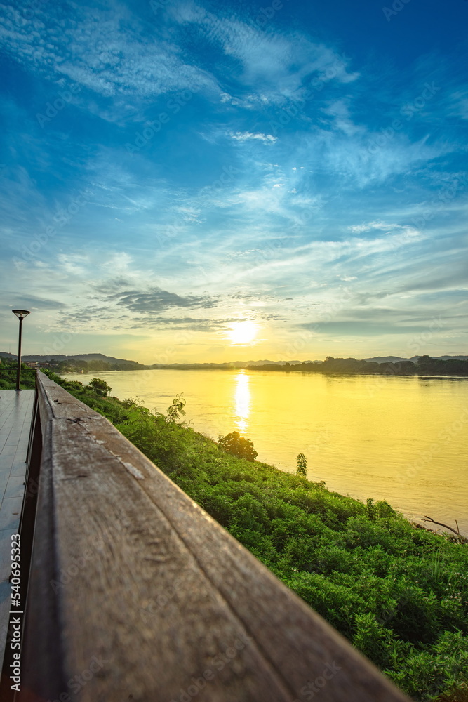 Sunset at Chiang Khan, Loei Province, Thailand.