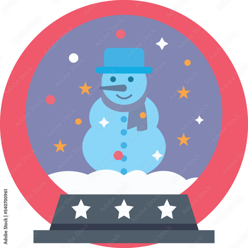 Snowman globe Vector Icon which is suitable for commercial work and easily modify or edit it Snowman globe Vector Icon which is suitable for commercial work and easily modify or edit it