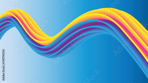 abstract colorful rainbow wave background.
