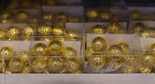 Christmas balls in the store