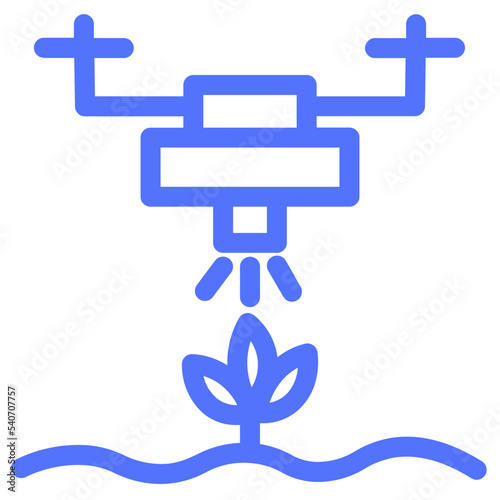 irrigation watering smart line icon
