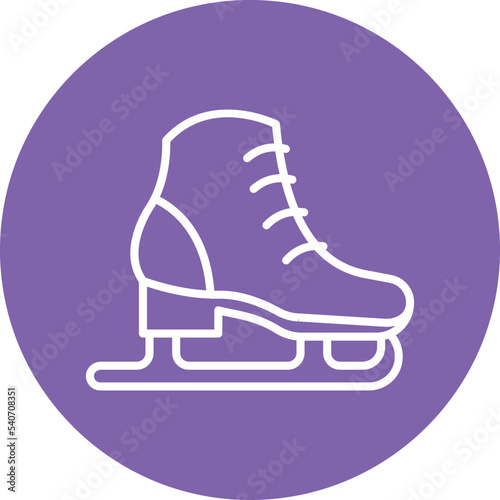 Skating shoes Vector Icon which is suitable for commercial work and easily modify or edit it

