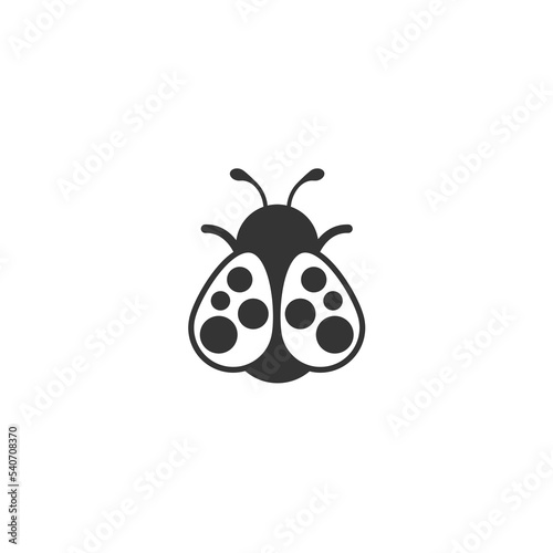 ladybug logo isolated on white background