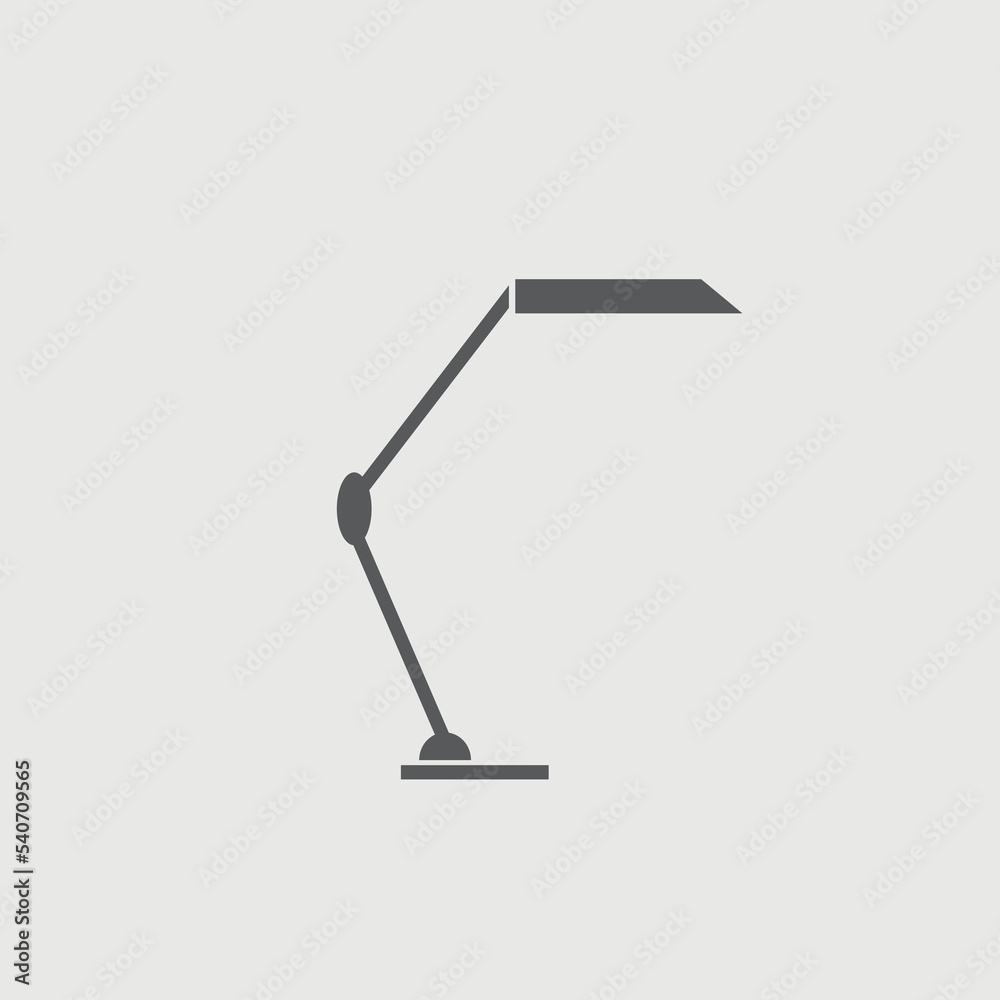 Table lamp vector icon illustration sign Table lamp vector icon illustration sign