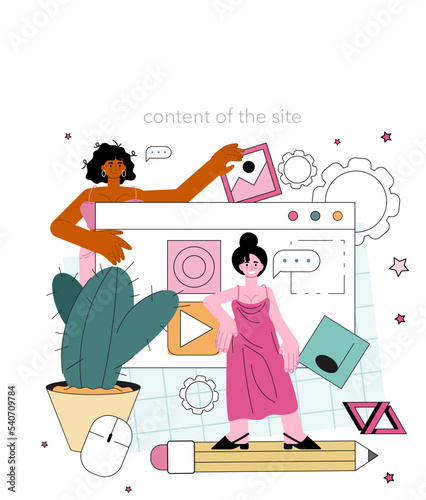 Website programming. Content management system. Creation and modification