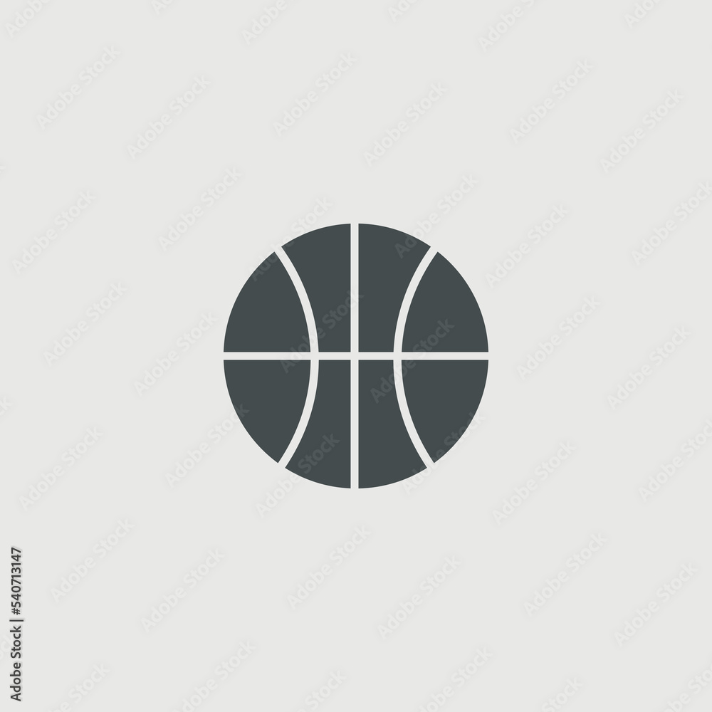 Basketball ball vector icon illustration sign Basketball ball vector icon illustration sign