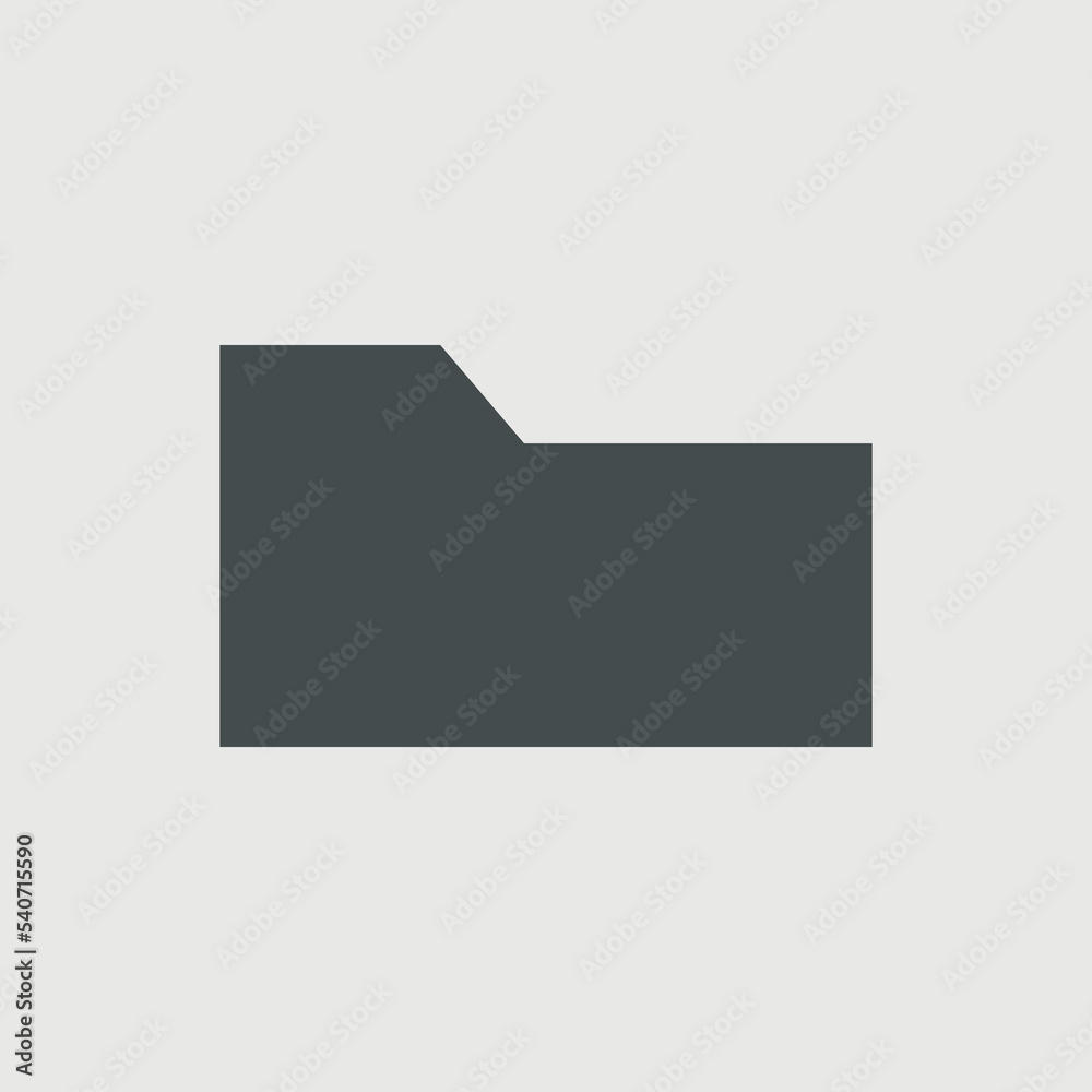 Folder vector icon illustration sign Folder vector icon illustration sign