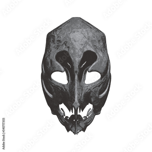 Alien mask. Vector illustra...