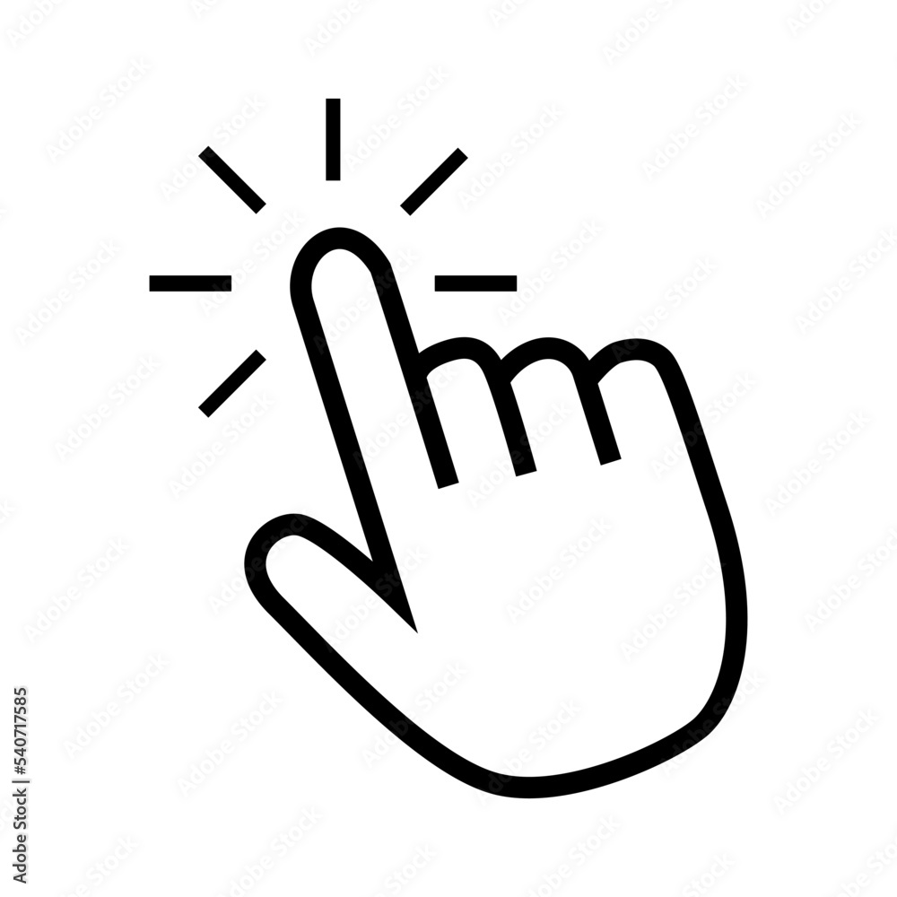 Obraz premium Cursor Pointer Flat Icon
