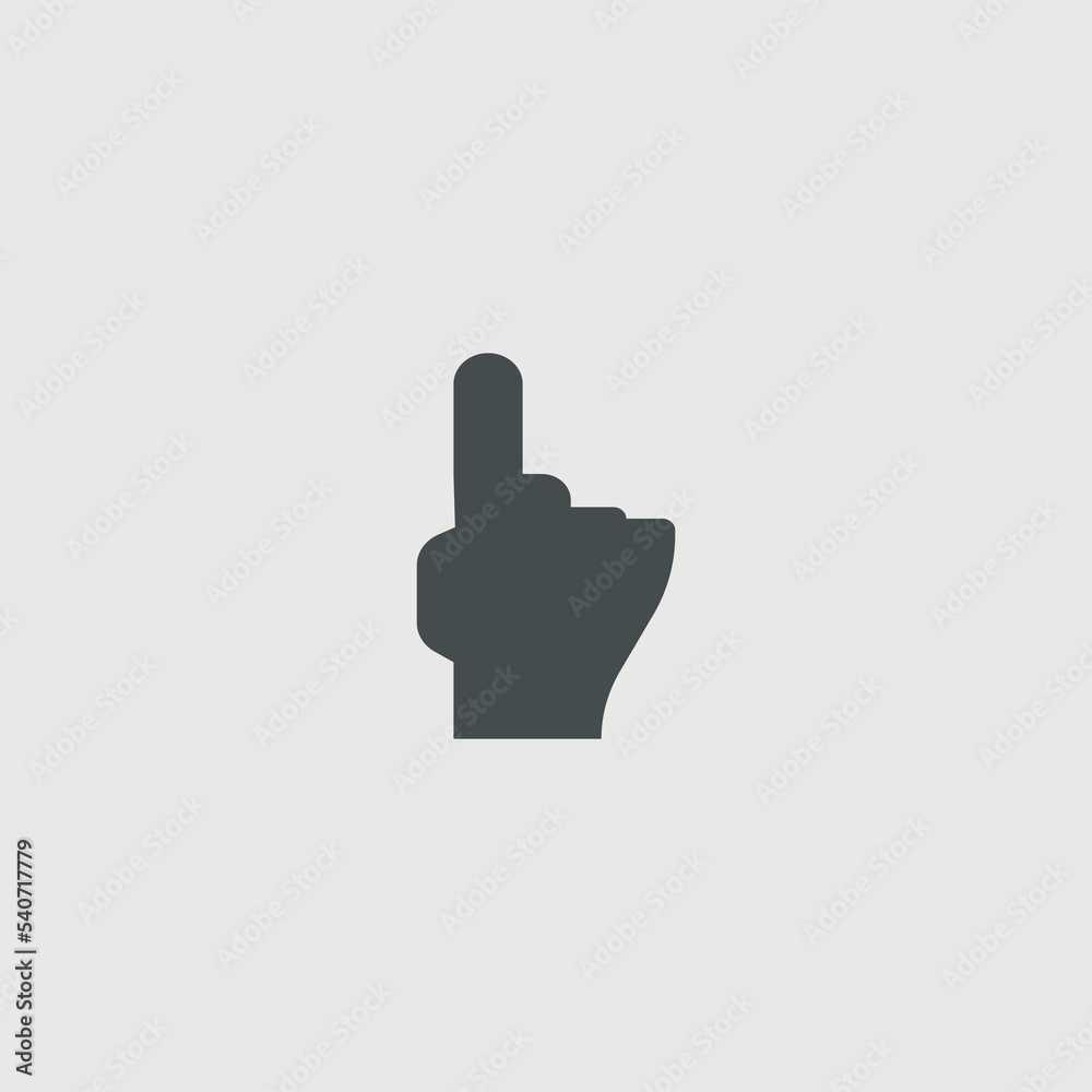 Touch hand vector icon illustration sign Touch hand vector icon illustration sign
