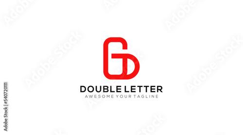 gd letter vector logo design. gg letter vector logo 