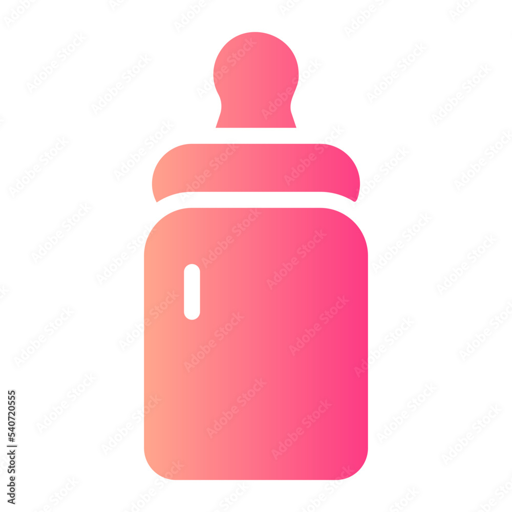milk bottle gradient icon