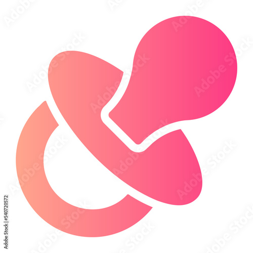 pacifier gradient icon