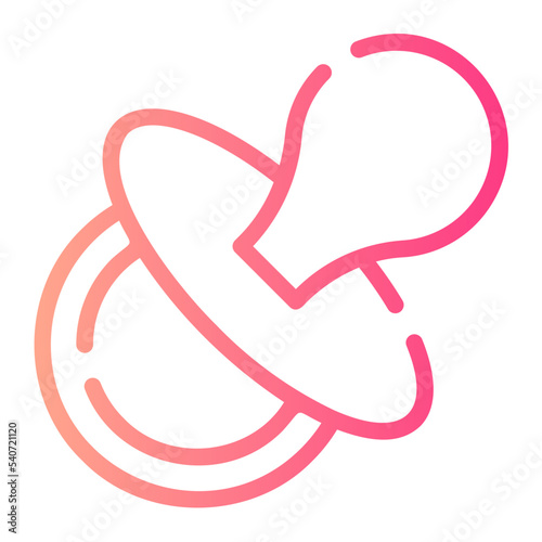 pacifier gradient icon