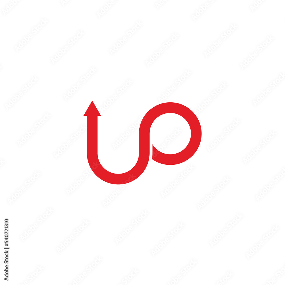 letter up arrow geometric line logo vector letter up arrow geometric line logo vector