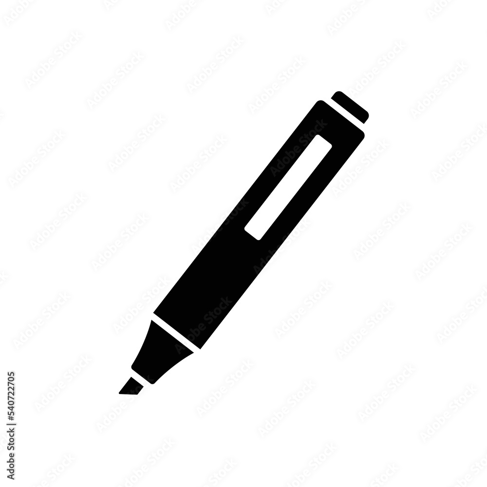 Marker Pen Icon Vector On Trendy Design Marker Pen Icon Vector On Trendy Design
