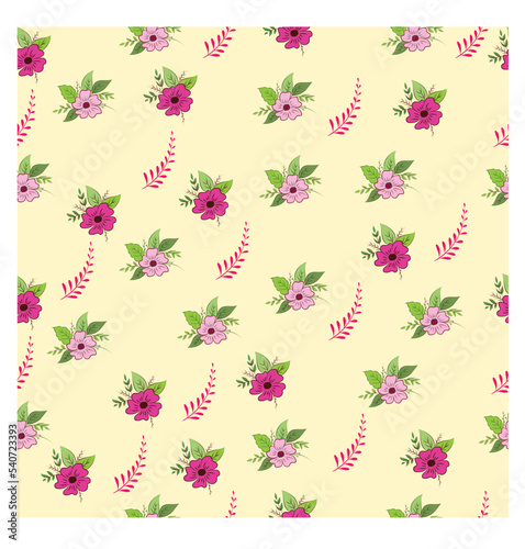 Luxury vintage seamless ornamental colorful flowers floral pattern design background vector 