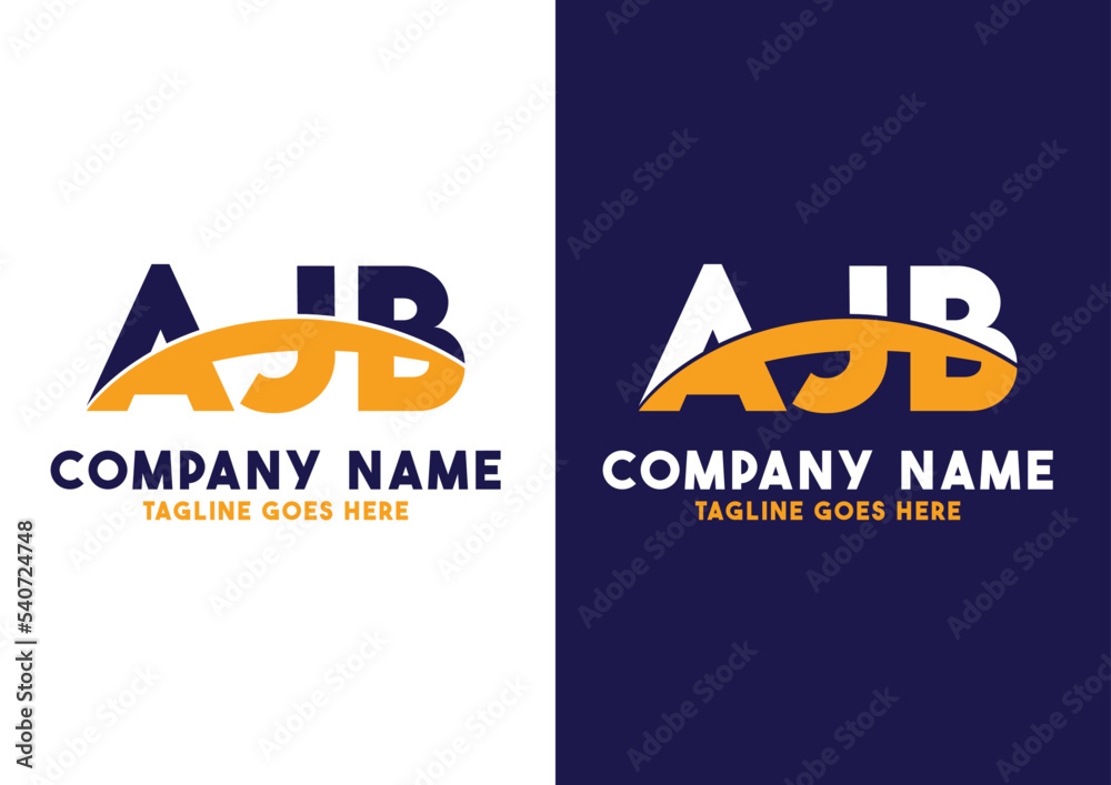 Letter AJB logo design vector template, AJB logo Stock Vector Adobe Stock