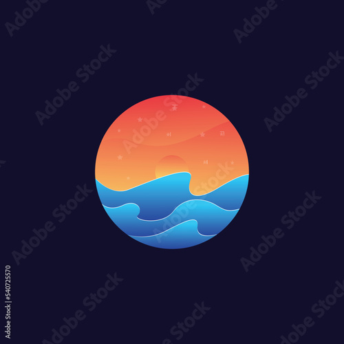 beach logo design