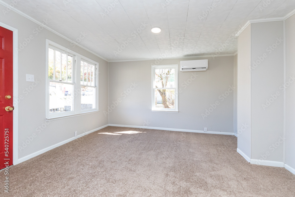 Obraz premium light and airy, bright, open, empty room