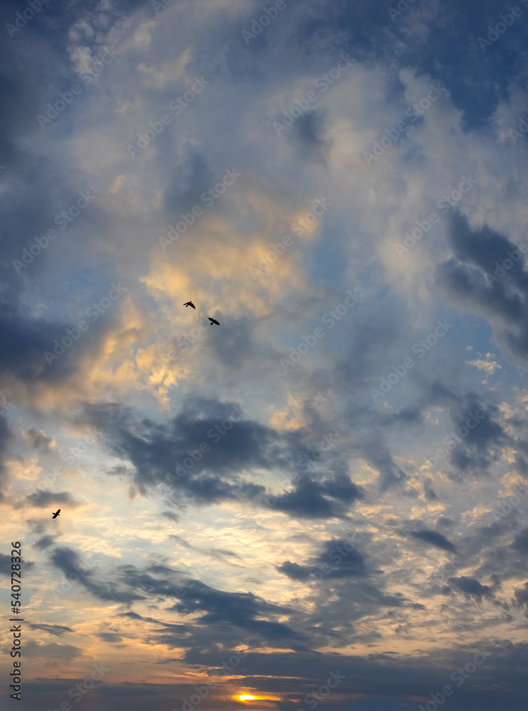 Image of a colorful sunset.