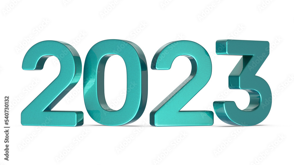 Happy new year 2023 gold 3d number element Happy new year 2023 gold 3d number element