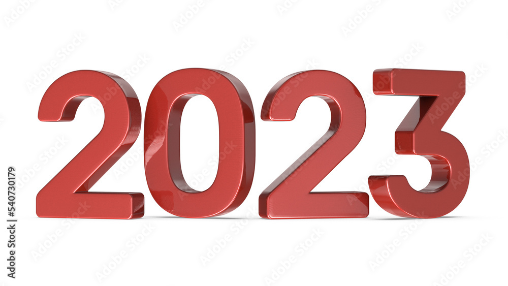 Happy new year 2023 gold 3d number element Happy new year 2023 gold 3d number element