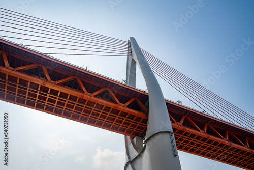 Photography Close up of bridge building structure
