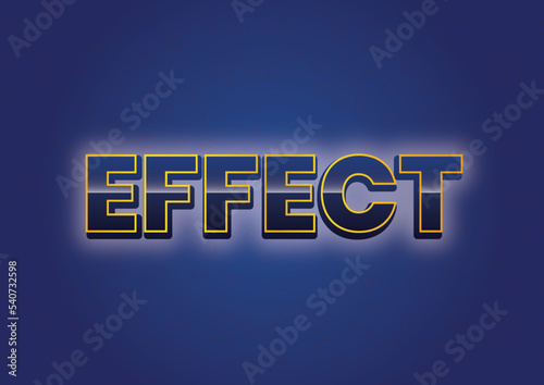 Effect 3D font effect