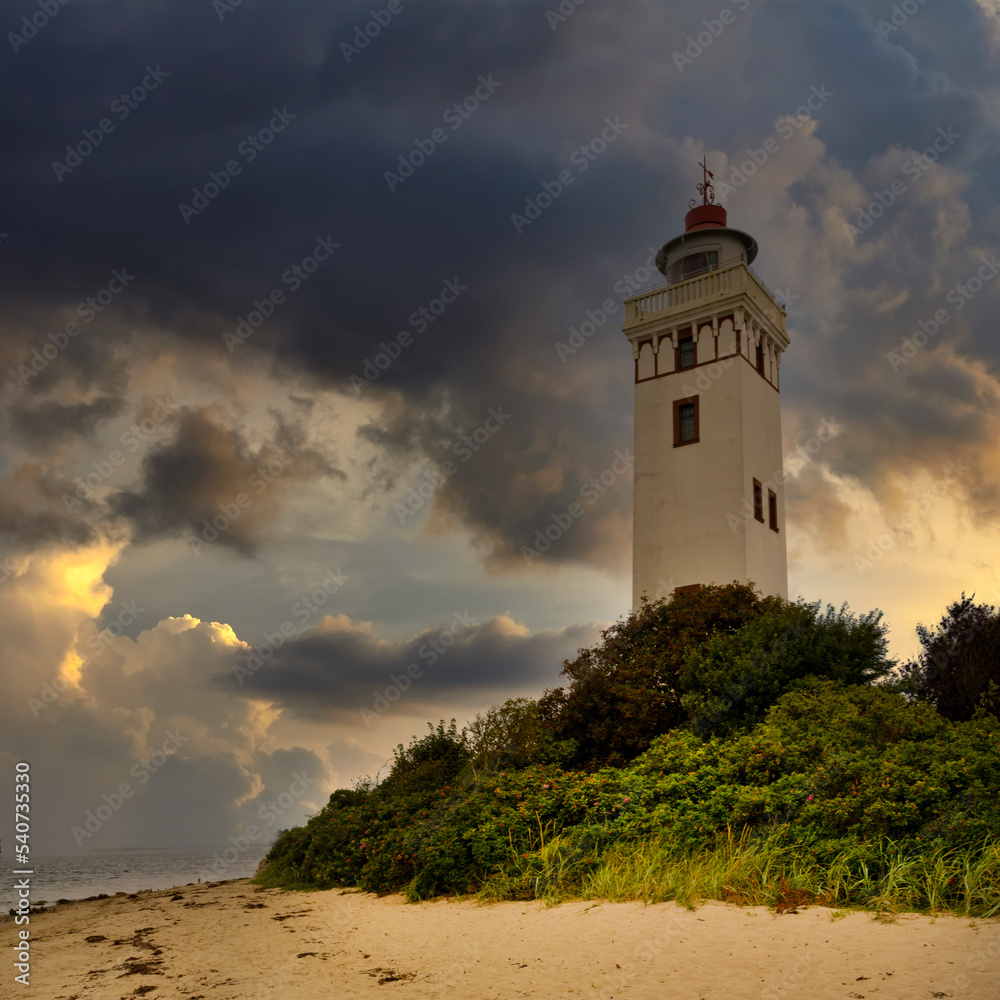 Strib Fyr a lighthouse in Denmark Strib Fyr a lighthouse in Denmark