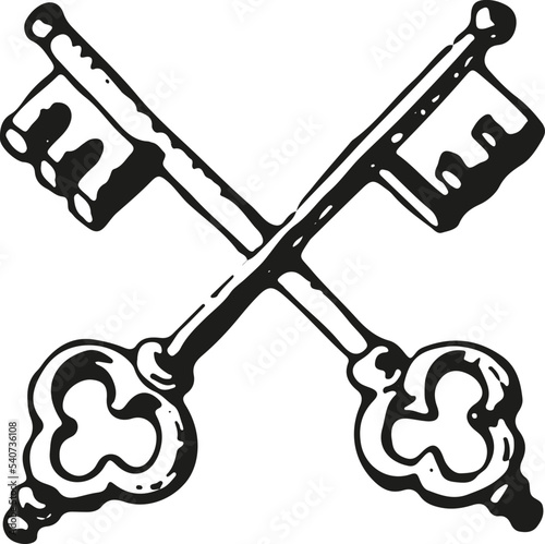 vintage key vector png