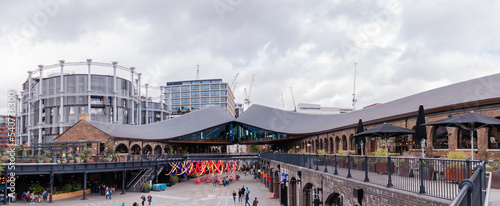 Coal Drops Yard, a new shopping quarter made form converted Victorian industrial buildings in King’s Cross, London, England, UK, October 15, 2022