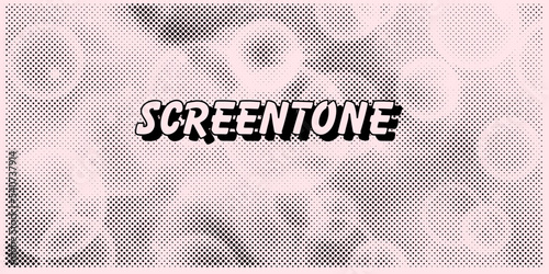 Screentone or halftone background for comics and manga design. 