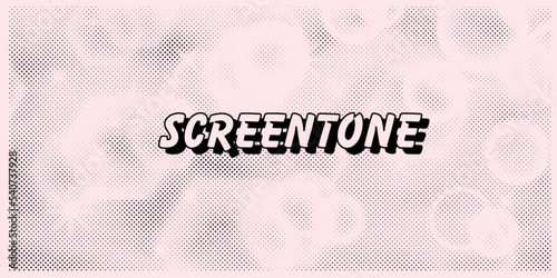 Screentone or halftone background for comics and manga design. 