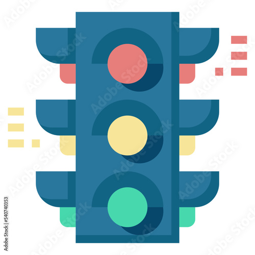 trafficlight flat icon