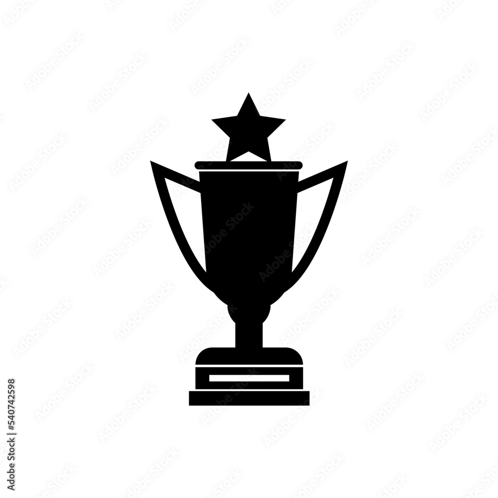 trophy symbol flat icon trophy symbol flat icon