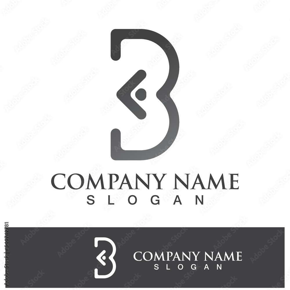 Creative B letter logo design Creative B letter logo design