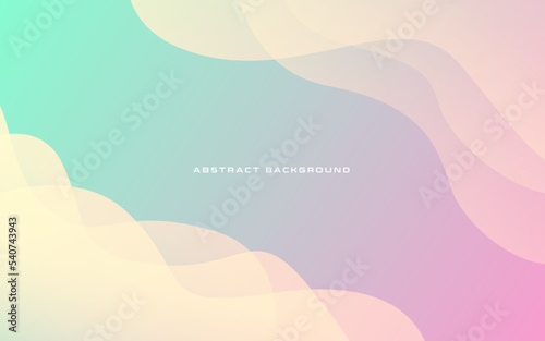 modern pink green soft gradient color liquid abstract background and fluid shape composition