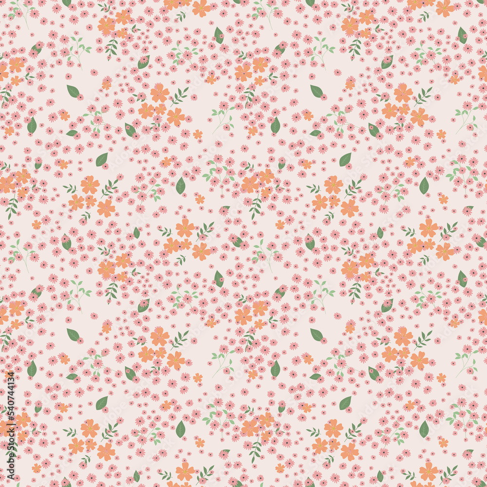 Abstract Floral Seamless Pattern, Flower Designs, Colorful Backround Pattern, Fabric Texture, Commercial Use