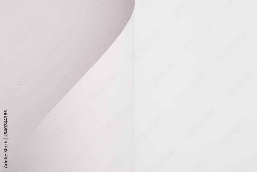 White curved abstract background with copy space
