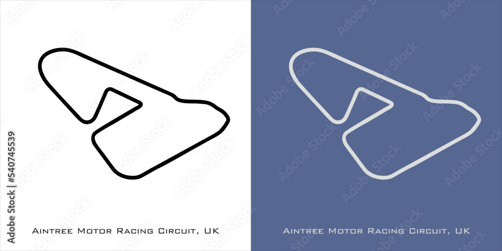 Aintree Motor Racing Circuit for formula one F1, motorsport, GP