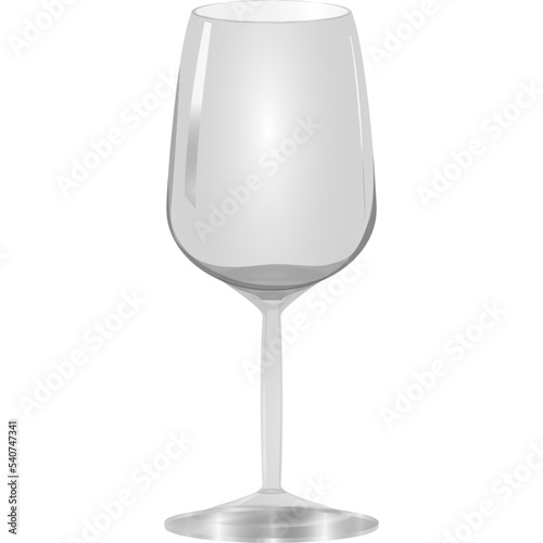 empty wine glass vector