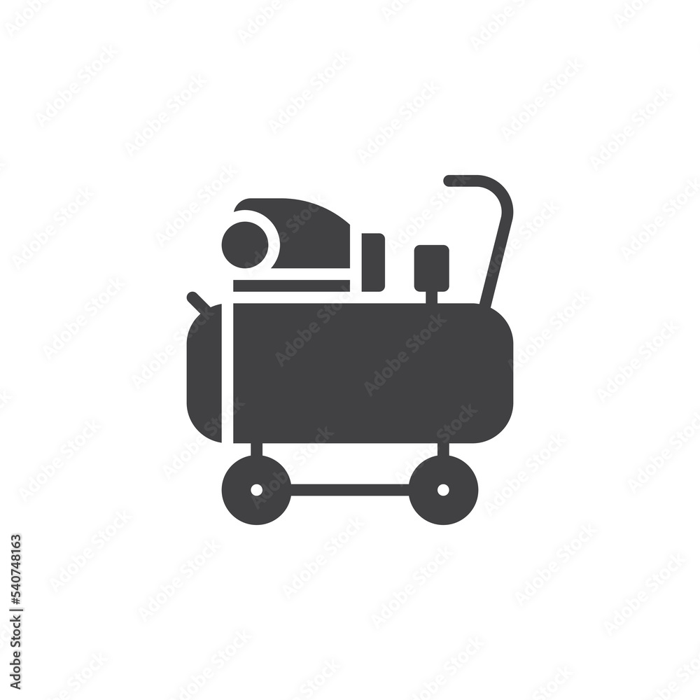 Portable Air Compressor vector icon Portable Air Compressor vector icon