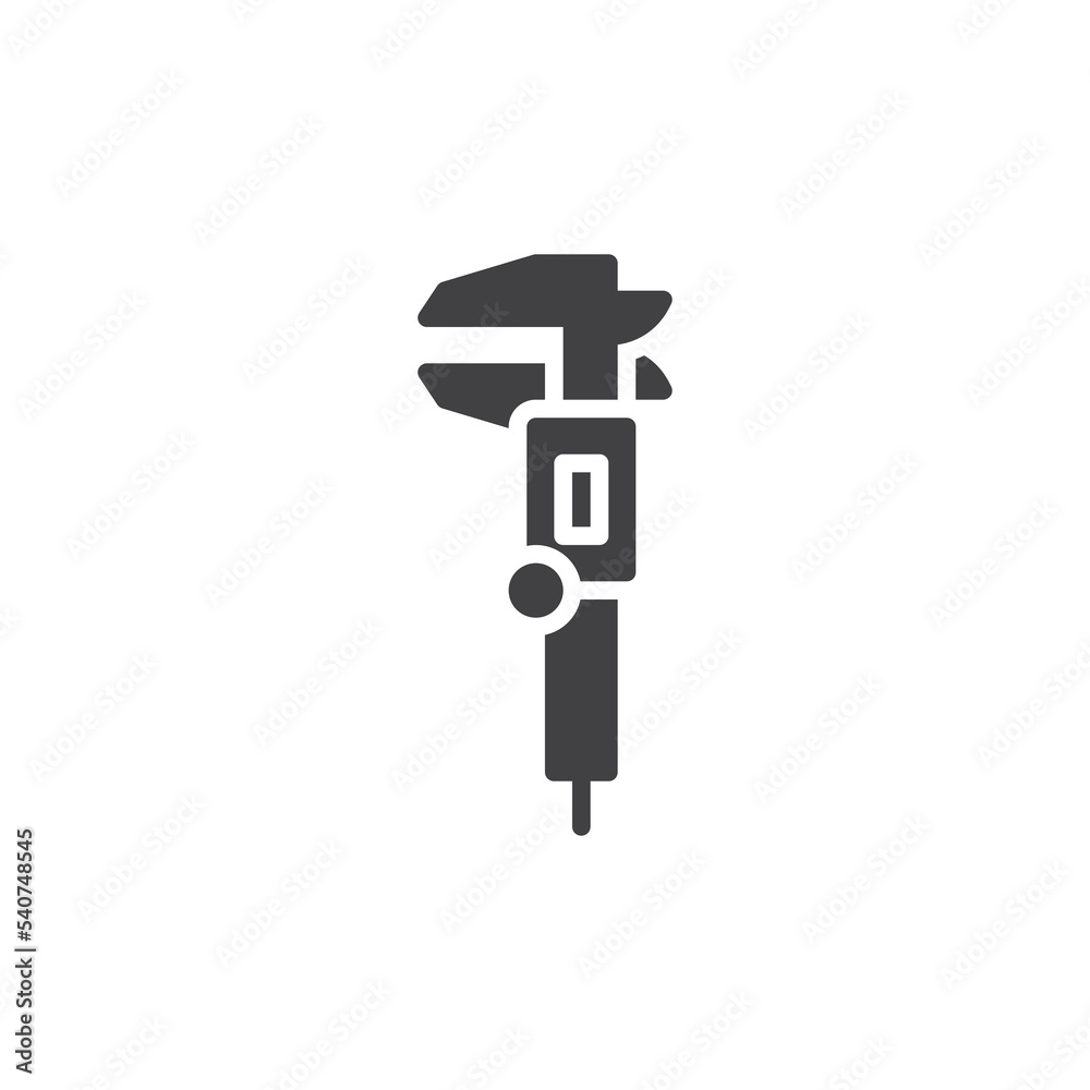 Digital caliper vector icon Digital caliper vector icon