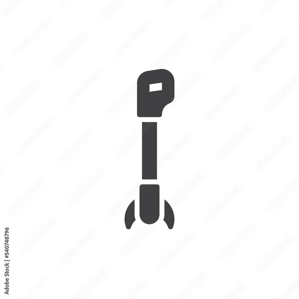 Grass trimmer vector icon Grass trimmer vector icon