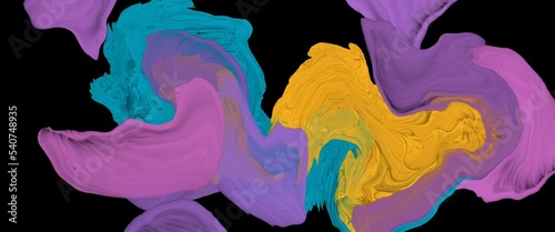 Brush strokes painting, minimalistic interior wall picture, fluid hand drawn art, liquid wall decoration graphic, trendy watercolour illustration for print, unique strips