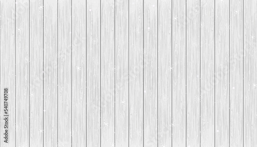 Seamless pattern panoramic Christmas background with snowy on wooden,Vector pattern wild holizon Winter scene with snowing on white and grey wood panel texture