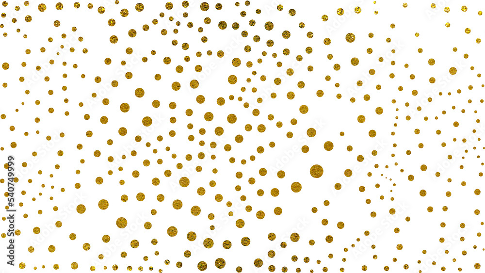 Gold glitter dots
