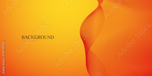 Autumn bright abstract orange background with lines