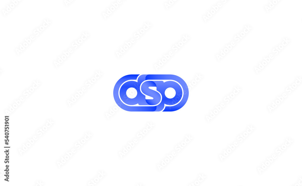 DSP monogram idea. Modern company logo concept. Vector illustration DSP monogram idea. Modern company logo concept. Vector illustration